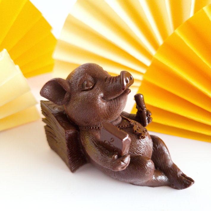 Chanchito de la suerte Chocolate